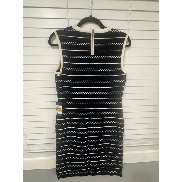 Tommy Hilfiger Womens Sleeveless Striped Sweater Dress Navy & White Size M - Picture 2 of 7